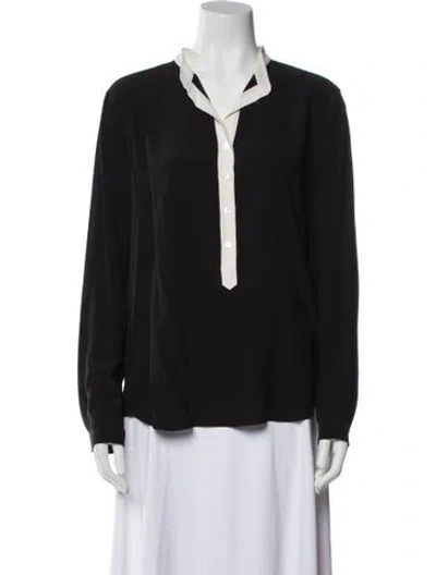 Pre-owned Stella Mccartney Silk Long Sleeve Blouse