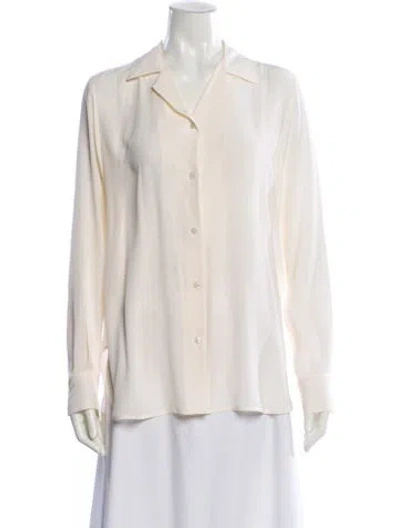 Pre-owned Stella Mccartney Silk Long Sleeve Blouse In Neutral
