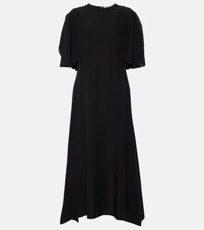 Stella Mccartney Silk Maxi Dress In Schwarz