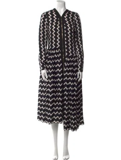 Pre-owned Stella Mccartney Silk Midi Length Dress In Black