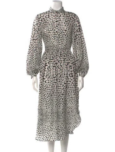 Pre-owned Stella Mccartney Silk Midi Length Dress In Black
