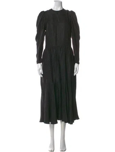 Pre-owned Stella Mccartney Silk Midi Length Dress In Black