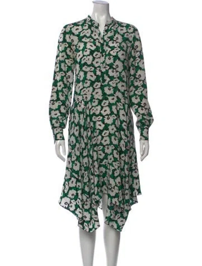 Pre-owned Stella Mccartney Silk Midi Length Dress In Multi