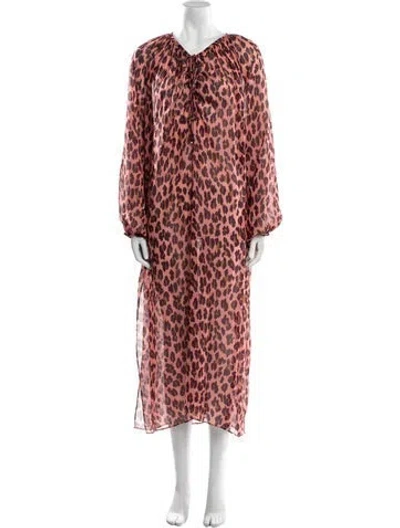 Pre-owned Stella Mccartney Silk Midi Length Dress In Pink