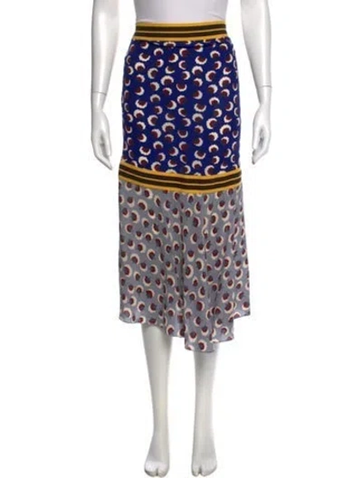 Pre-owned Stella Mccartney Silk Midi Length Skirt