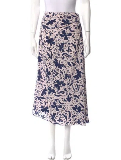 Pre-owned Stella Mccartney Silk Midi Length Skirt In Multi