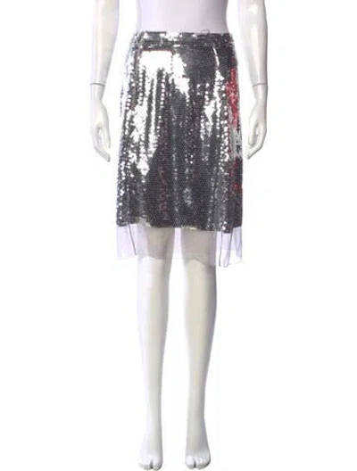 Pre-owned Stella Mccartney Silk Midi Length Skirt W/ Tags