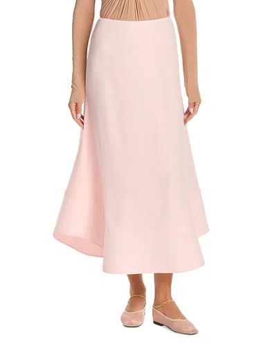 Stella Mccartney Silk Midi Skirt In Pink