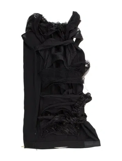Pre-owned Stella Mccartney Silk Mini Dress In Black