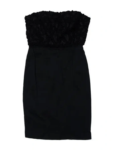 Pre-owned Stella Mccartney Silk Mini Dress In Black