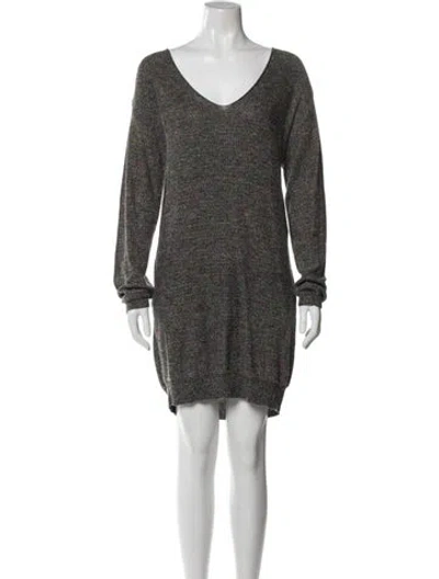 Pre-owned Stella Mccartney Silk Mini Dress In Black