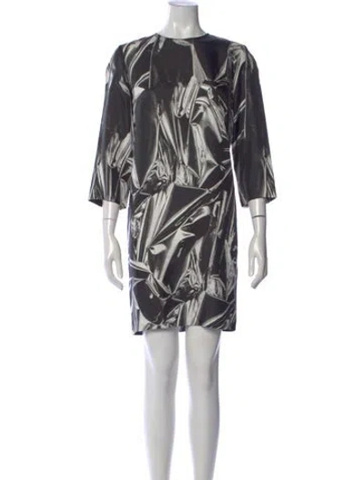 Pre-owned Stella Mccartney Silk Mini Dress In Black