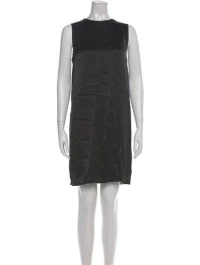 Pre-owned Stella Mccartney Silk Mini Dress In Black