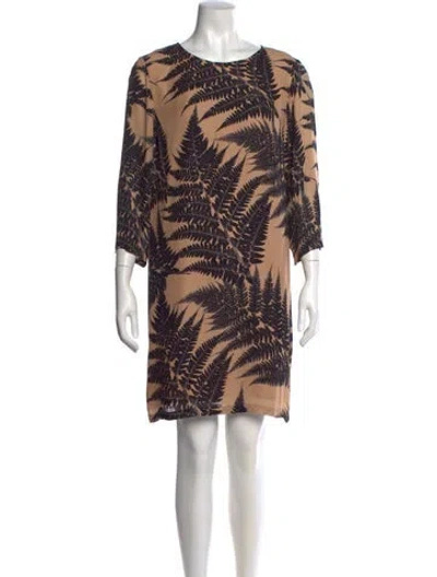 Pre-owned Stella Mccartney Silk Mini Dress In Neutral