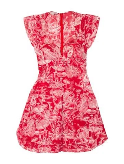 Pre-owned Stella Mccartney Silk Mini Dress In Orange