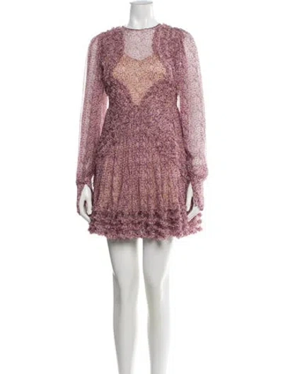 Pre-owned Stella Mccartney Silk Mini Dress In Pink