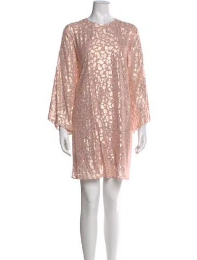 Pre-owned Stella Mccartney Silk Mini Dress In Pink