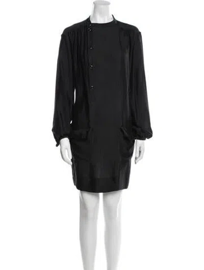 Pre-owned Stella Mccartney Silk Mini Dress W/ Tags In Blue