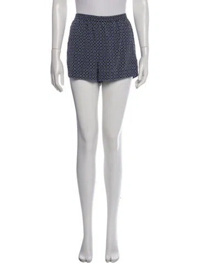Pre-owned Stella Mccartney Silk Mini Shorts In Blue
