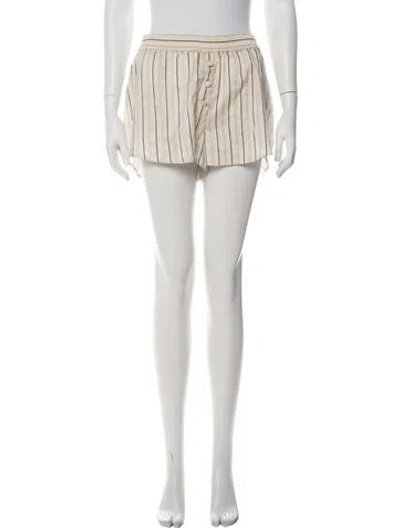 Pre-owned Stella Mccartney Silk Mini Shorts In Neutral
