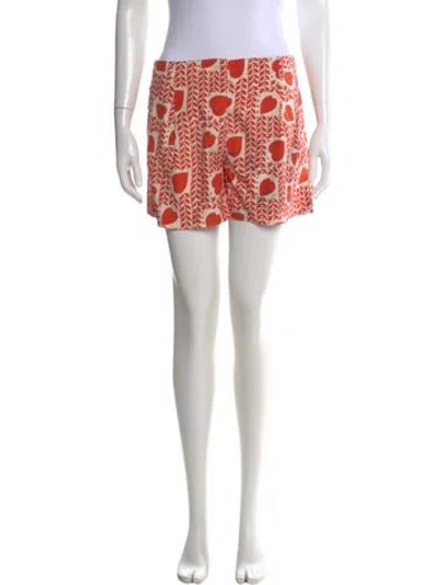 Pre-owned Stella Mccartney Silk Mini Shorts In Orange