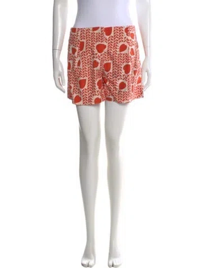 Pre-owned Stella Mccartney Silk Mini Shorts In Orange