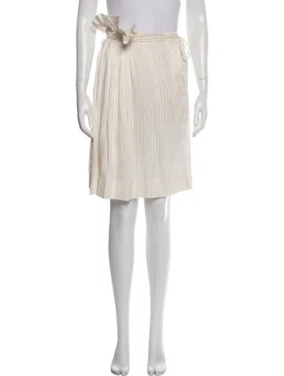 Pre-owned Stella Mccartney Silk Mini Skirt In Neutral
