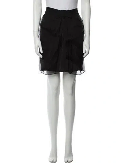 Pre-owned Stella Mccartney Silk Mini Skirt W/ Tags In Black