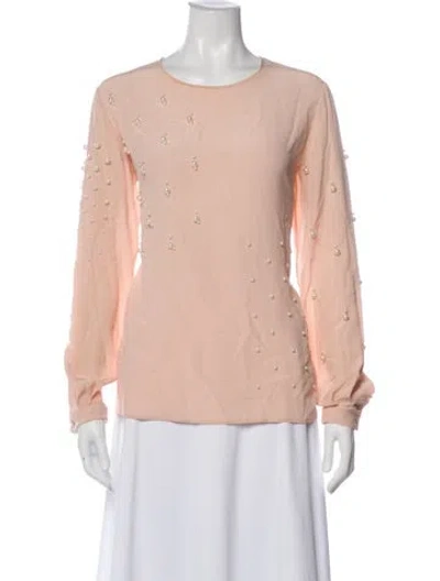 Pre-owned Stella Mccartney Silk Patterned Blouse In Pink