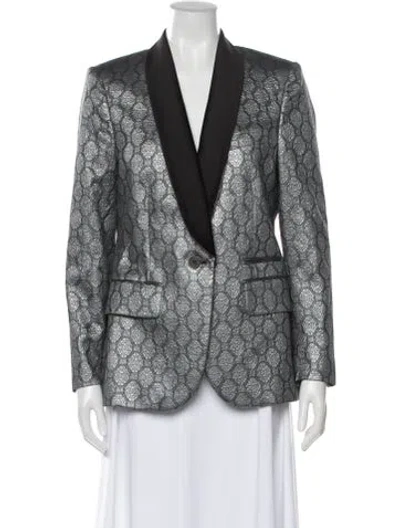 Pre-owned Stella Mccartney Silk Printed Blazer In Multi
