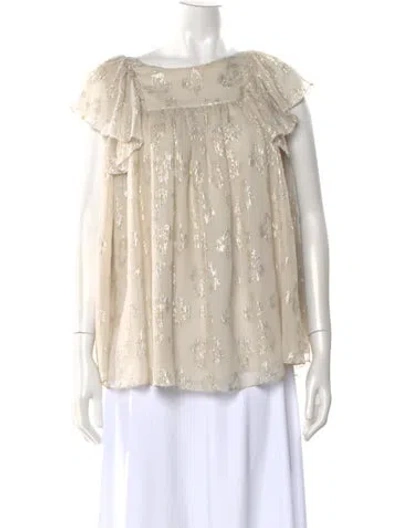 Pre-owned Stella Mccartney Silk Printed Blouse