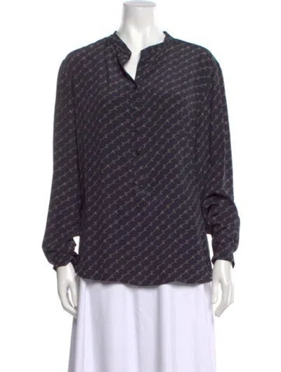 Pre-owned Stella Mccartney Silk Printed Blouse In Multi