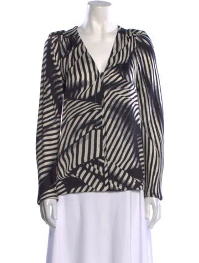Pre-owned Stella Mccartney Silk Printed Blouse In Neutral