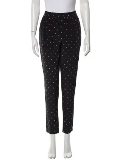 Pre-owned Stella Mccartney Silk Printed Pajamas In Black