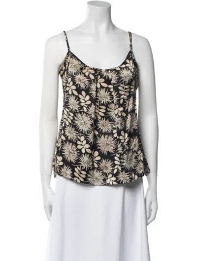 Pre-owned Stella Mccartney Silk Printed Top In Neutral