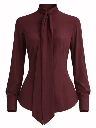 Stella Mccartney Silk Shirt In Brown