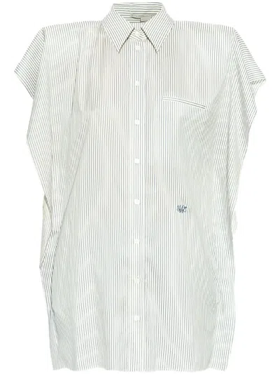STELLA MCCARTNEY SILK SHIRT MINI DRESS