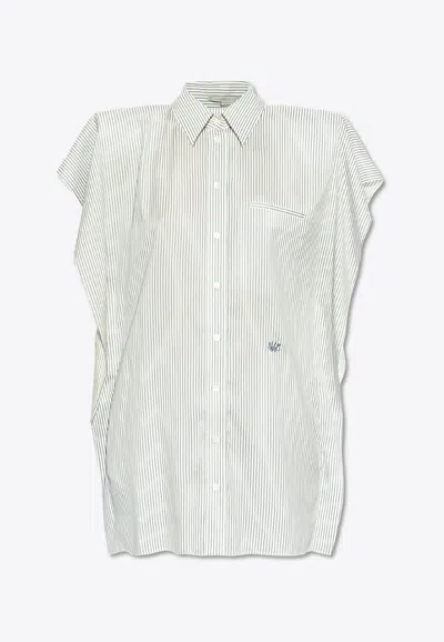 STELLA MCCARTNEY SILK SHIRT MINI DRESS