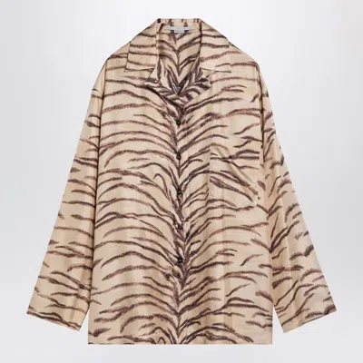 STELLA MCCARTNEY STELLA MCCARTNEY SILK SHIRT WITH TIGER PRINT