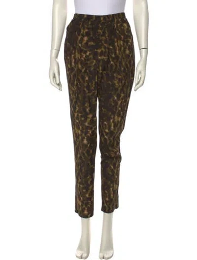 Pre-owned Stella Mccartney Silk Skinny Leg Pants In Black