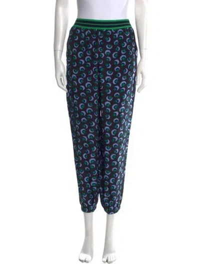 Pre-owned Stella Mccartney Silk Skinny Leg Pants In Blue