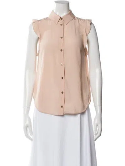 Pre-owned Stella Mccartney Silk Sleeveless Blouse In Neutral