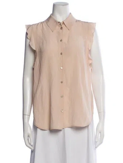 Pre-owned Stella Mccartney Silk Sleeveless Blouse In Pink