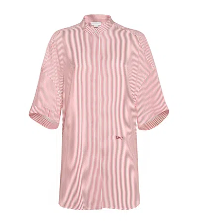 STELLA MCCARTNEY ORGANIC SILK STRIPE SHIRT
