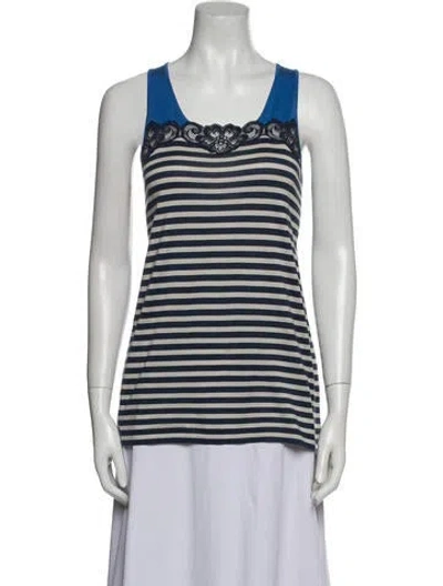 Pre-owned Stella Mccartney Silk Striped Top In Multi