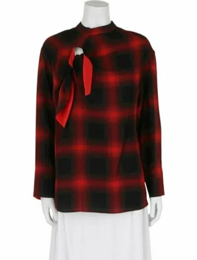 Pre-owned Stella Mccartney Silk Top W/ Tags In Black