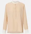 Stella Mccartney Silk Tunic In Neutral