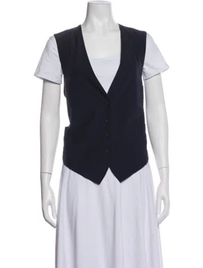 Pre-owned Stella Mccartney Silk Vest In Blue