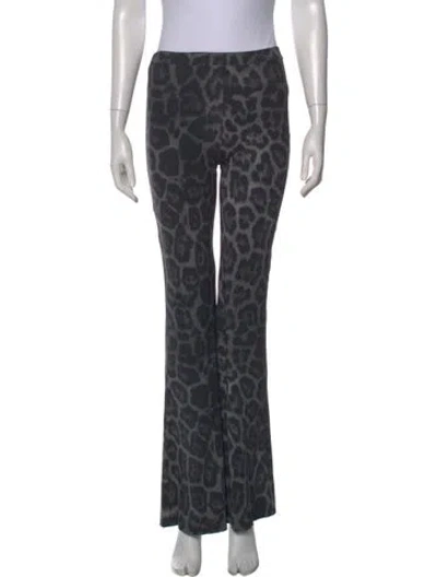 Pre-owned Stella Mccartney Silk Wide Leg Pants In Gray