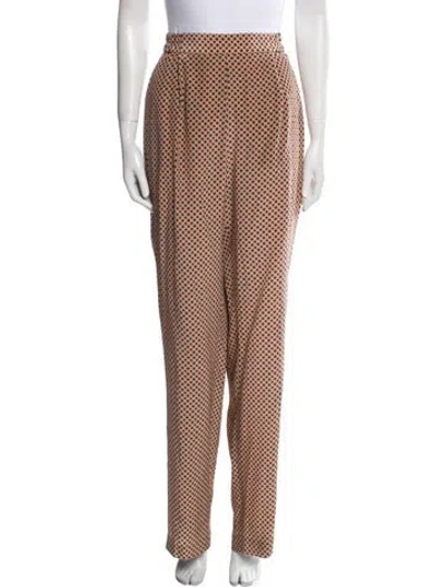 Pre-owned Stella Mccartney Silk Wide Leg Pants W/ Tags In Neutral